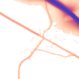 Daytime road noise heatmap for SN8 2HT