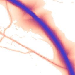 Daytime road noise heatmap for SN8 2JN