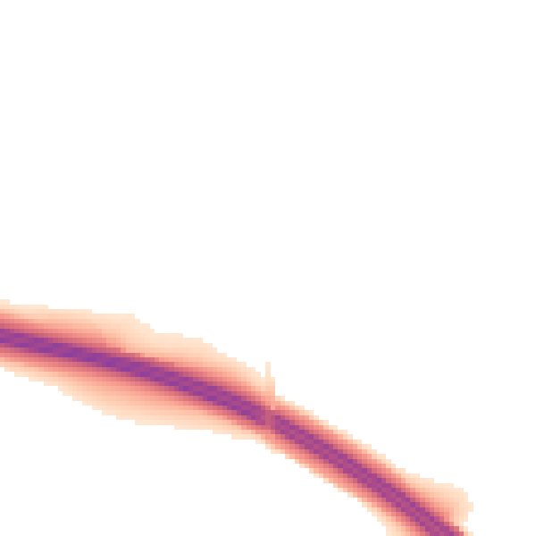 Night-time road noise heatmap for SN8 2JU