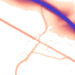 Daytime road noise heatmap for SN8 2LH