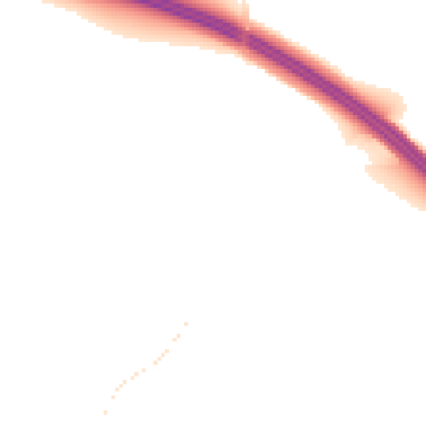 Night-time road noise heatmap for SN8 2LJ