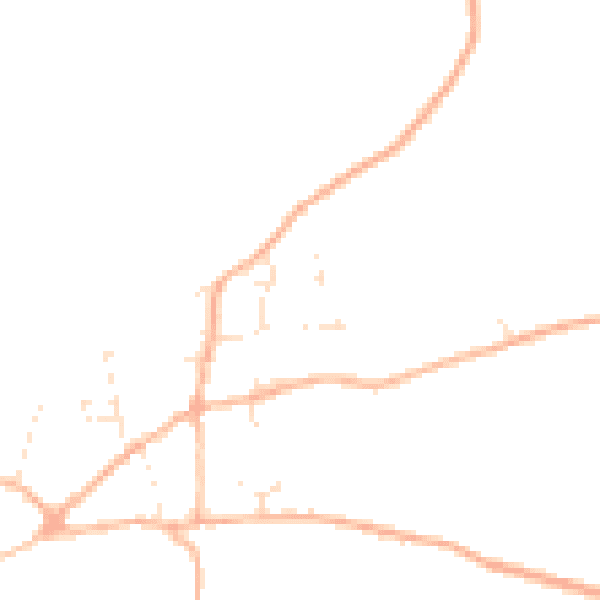 Daytime road noise heatmap for SN8 2QE