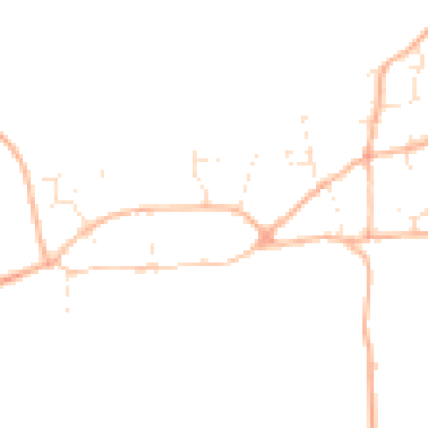 Daytime road noise heatmap for SN8 2QH