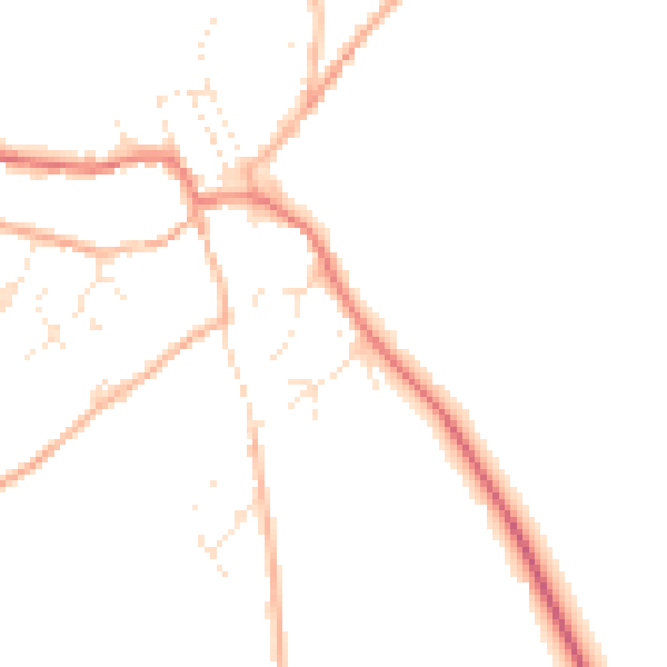 Daytime road noise heatmap for SN8 2SL