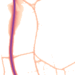 Daytime road noise heatmap for SN8 3AF