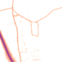 Daytime road noise heatmap for SN8 3AG