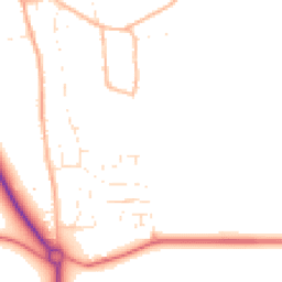 Daytime road noise heatmap for SN8 3AJ