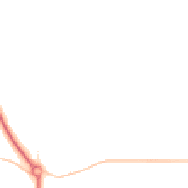 Night-time road noise heatmap for SN8 3AJ