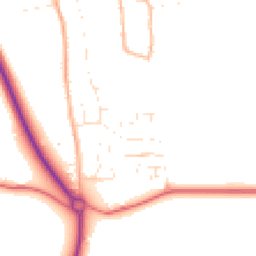 Daytime road noise heatmap for SN8 3AL