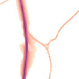 Daytime road noise heatmap for SN8 3AU
