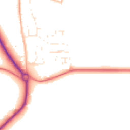 Daytime road noise heatmap for SN8 3BP