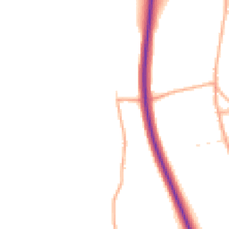 Daytime road noise heatmap for SN8 3BW