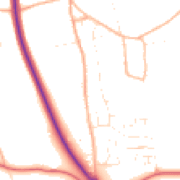 Daytime road noise heatmap for SN8 3DT