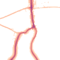 Daytime road noise heatmap for SN8 3EL
