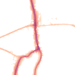 Daytime road noise heatmap for SN8 3EQ