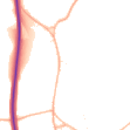 Daytime road noise heatmap for SN8 3FG