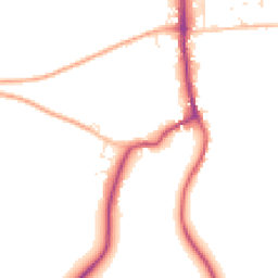 Daytime road noise heatmap for SN8 3FJ