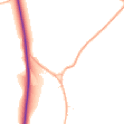 Daytime road noise heatmap for SN8 3GP