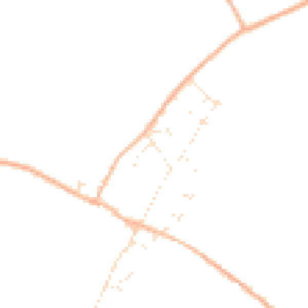 Daytime road noise heatmap for SN8 3LS