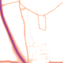 Daytime road noise heatmap for SN8 3TD