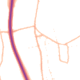 Daytime road noise heatmap for SN8 3TH