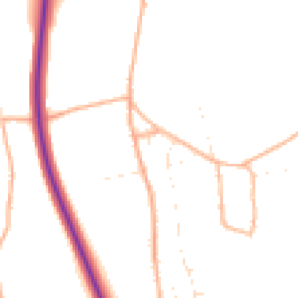 Daytime road noise heatmap for SN8 3TH