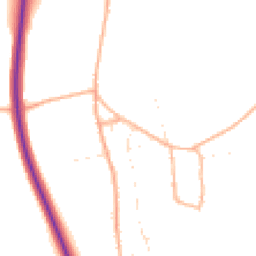 Daytime road noise heatmap for SN8 3TQ