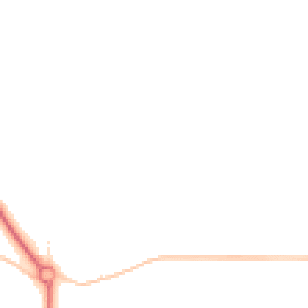 Night-time road noise heatmap for SN8 3TS