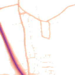 Daytime road noise heatmap for SN8 3TW