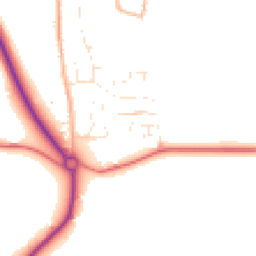 Daytime road noise heatmap for SN8 3TX