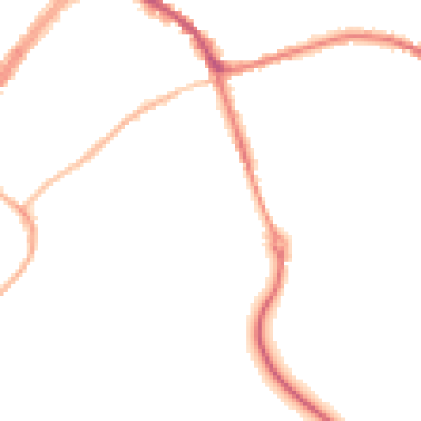Night-time road noise heatmap for SN8 4AS