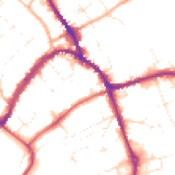 Daytime road noise heatmap for SN8 4DL