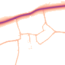 Daytime road noise heatmap for SN8 4ES