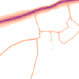 Daytime road noise heatmap for SN8 4EX