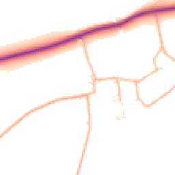 Daytime road noise heatmap for SN8 4FH