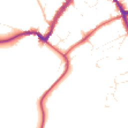 Daytime road noise heatmap for SN8 4FJ