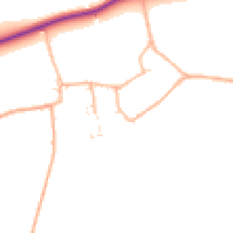 Daytime road noise heatmap for SN8 4HE