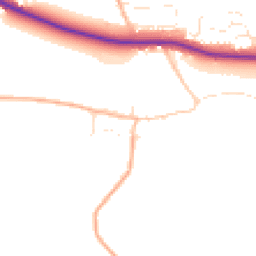 Daytime road noise heatmap for SN8 4HY