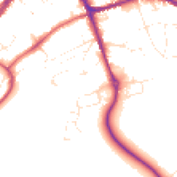 Daytime road noise heatmap for SN8 4YP