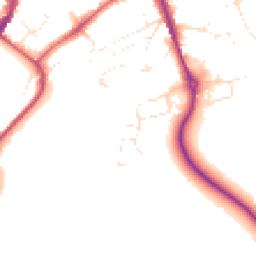 Daytime road noise heatmap for SN8 4YU