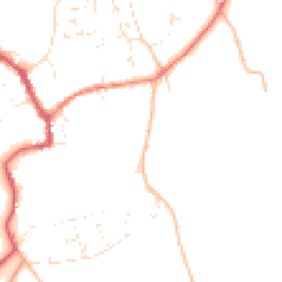 Daytime road noise heatmap for SN9 5BW