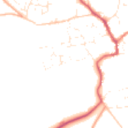 Daytime road noise heatmap for SN9 5DD