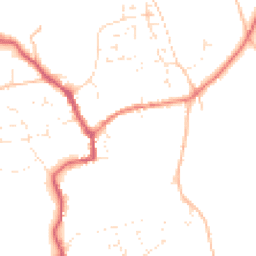 Daytime road noise heatmap for SN9 5DE