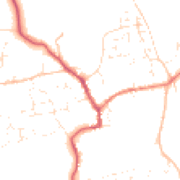 Daytime road noise heatmap for SN9 5EX