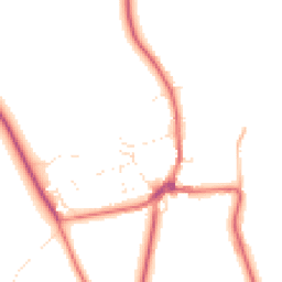 Daytime road noise heatmap for SN9 6DU