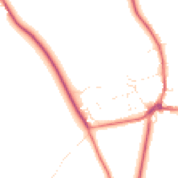 Daytime road noise heatmap for SN9 6FE