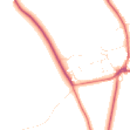 Daytime road noise heatmap for SN9 6FF