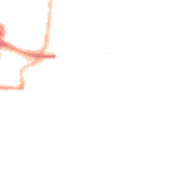 Night-time road noise heatmap for SO14 3GP