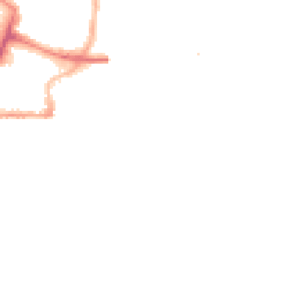 Night-time road noise heatmap for SO14 3GR