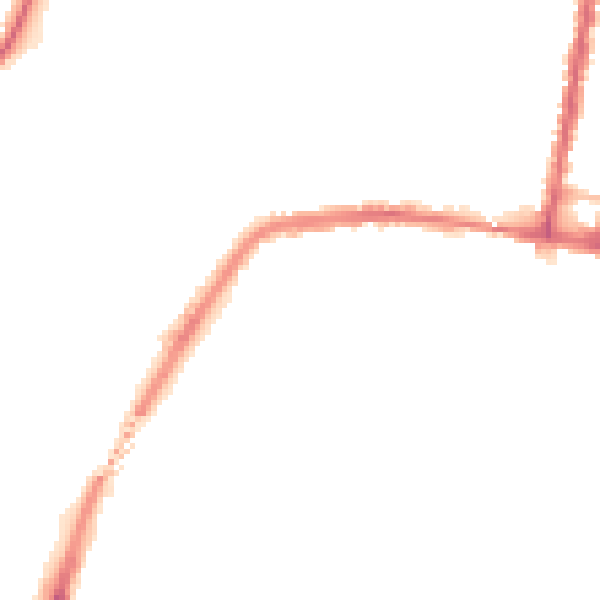 Night-time road noise heatmap for SO18 1AE